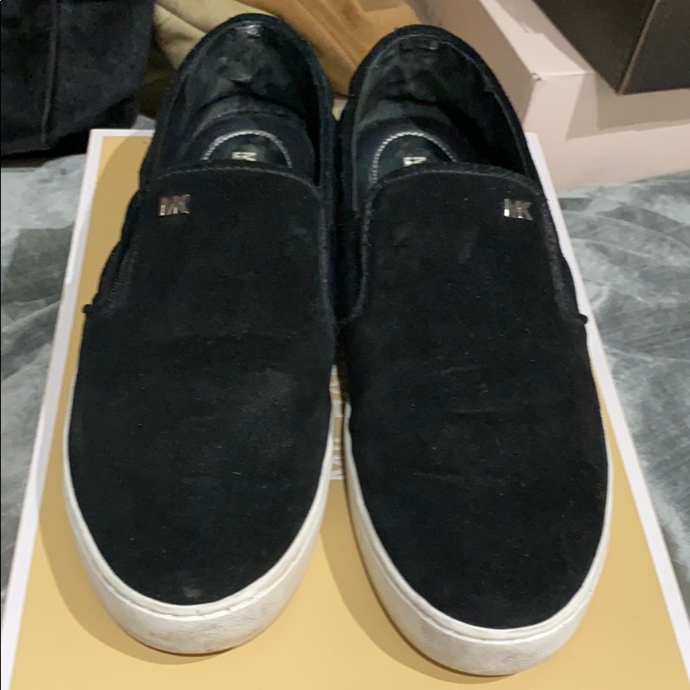 MK black suede sneaker